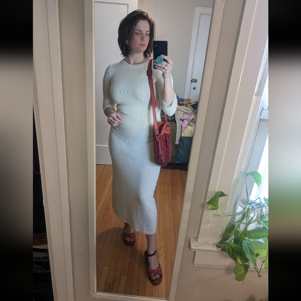 Zara Knit Cotton Maxi Dress